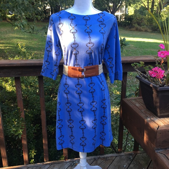 Skirtin Around Dresses Skirtin Around Equestrian Horse Bit Print